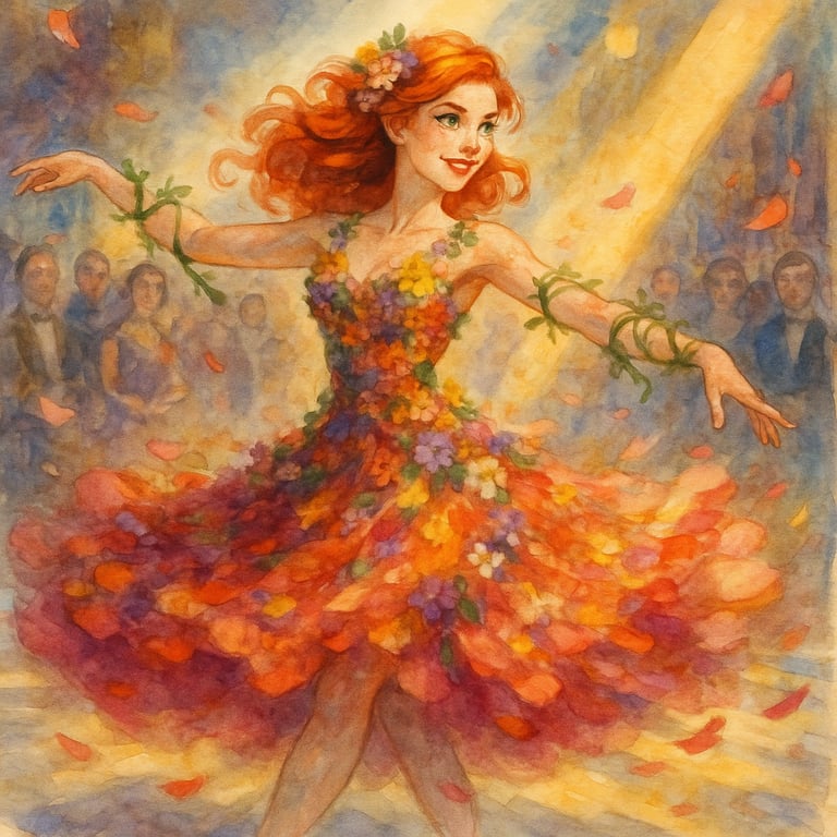 Cover art for The Flower Dress, a horror scenario on AI Dungeon