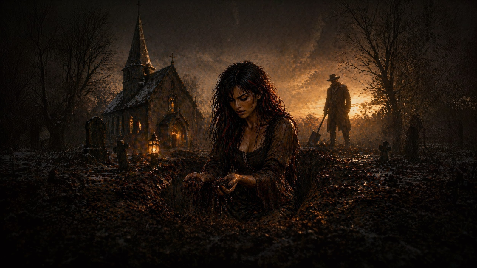 Cover art for Bury Her Again , a horror scenario on AI Dungeon
