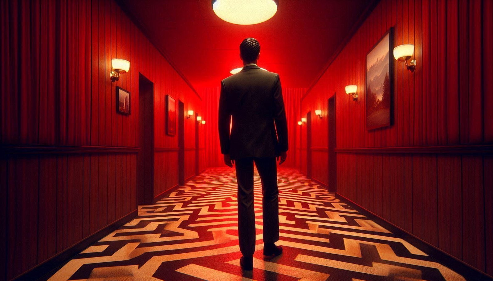 Cover art for The Red Room Chronicles, a twin peaks scenario on AI Dungeon
