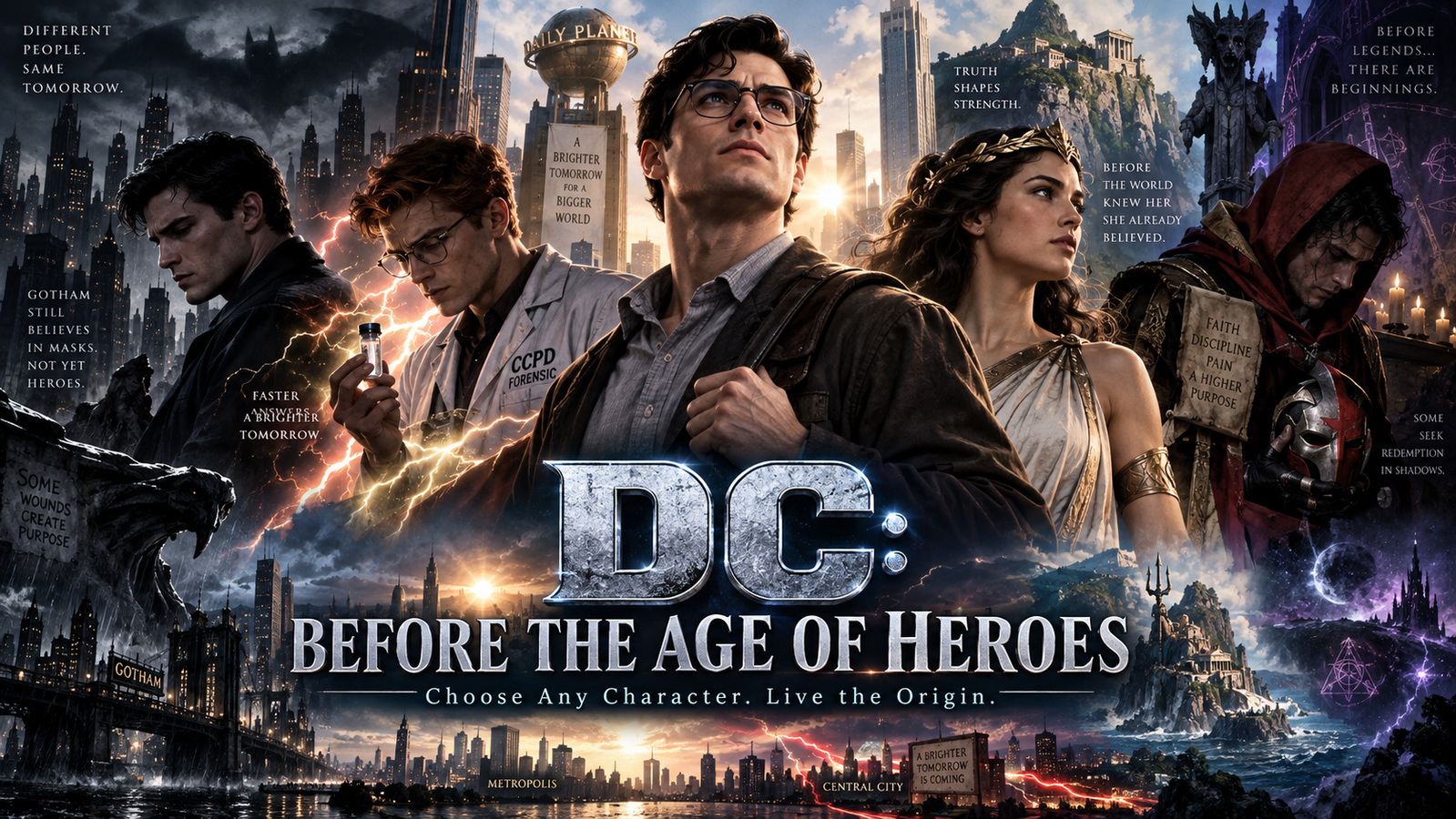 Cover art for DC : BEFORE THE AGE OF HEROES on AI Dungeon