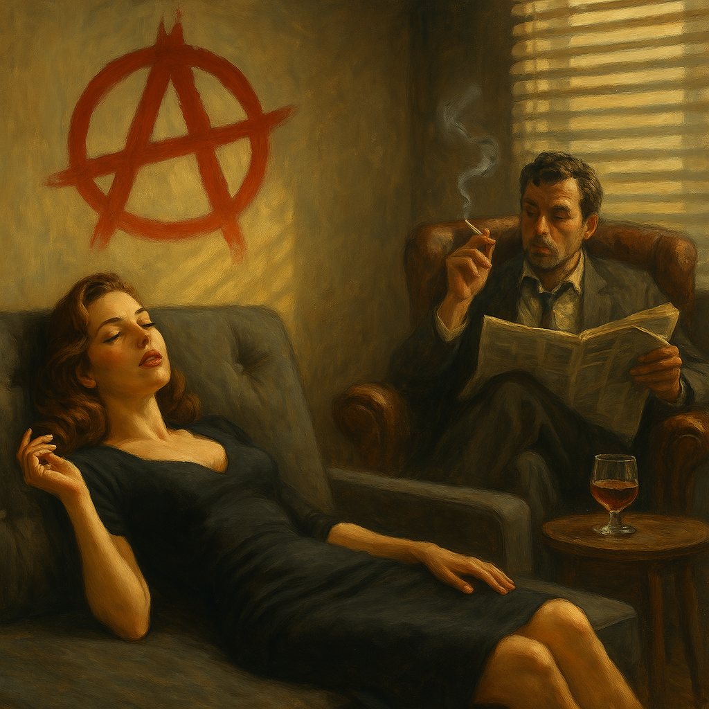 Cover art for Anarchy Therapist, a therapist scenario on AI Dungeon