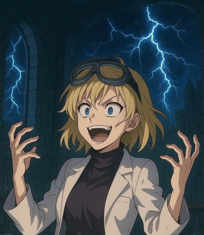Cover art for Working For The Mad Doctor Frieda Dietrich, a funny scenario on AI Dungeon