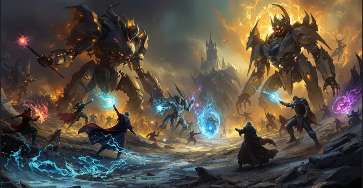 Cover art for Wizard War, a wizard scenario on AI Dungeon