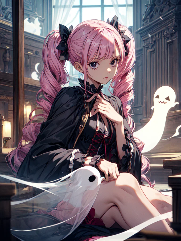 Cover art for Stuck in a castle with Perona the Ghostgirl, an one piece scenario on AI Dungeon
