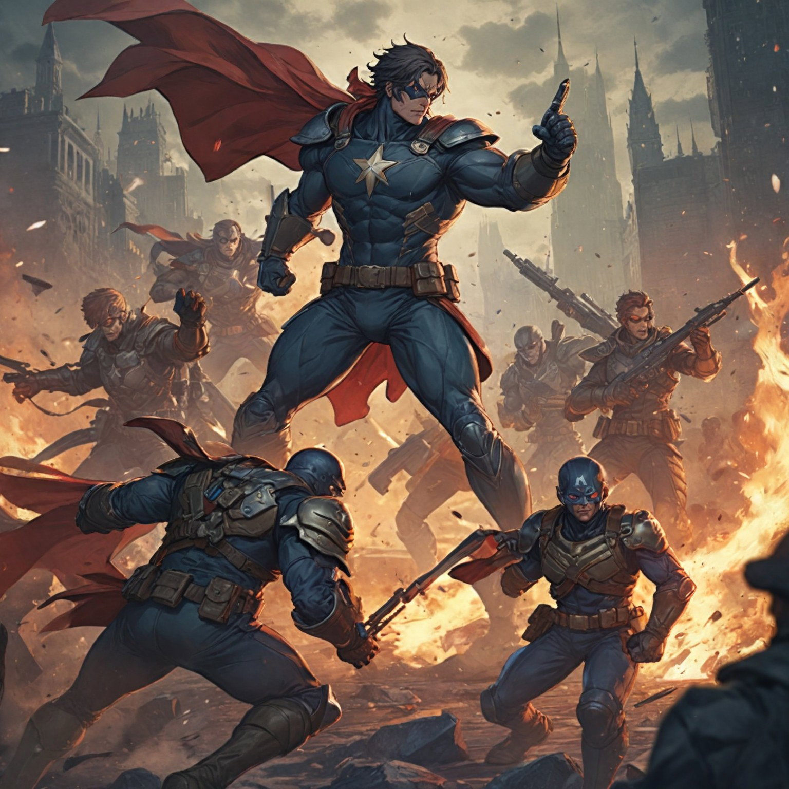 Cover art for Superheroes, supervillains, and Mercenaries on AI Dungeon