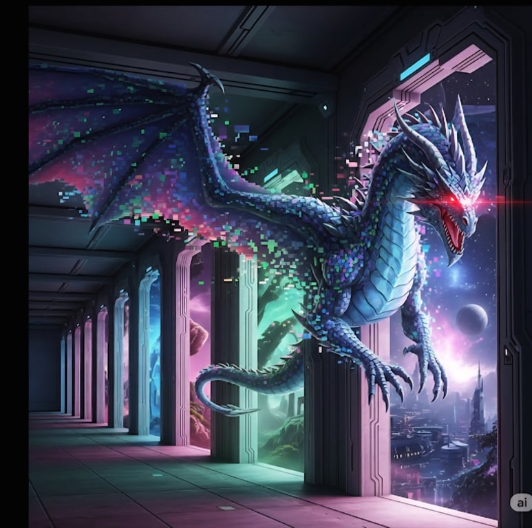 Cover art for Go away there is no story, a sci fi scenario on AI Dungeon