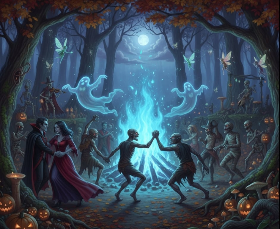 Cover art for Night dancing π, a halloween scenario on AI Dungeon