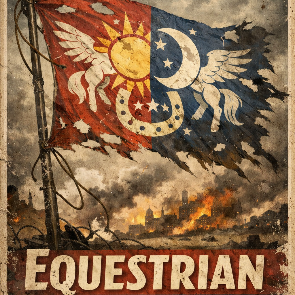 Cover art for MLP (Battle for Equestria), a my little pony scenario on AI Dungeon