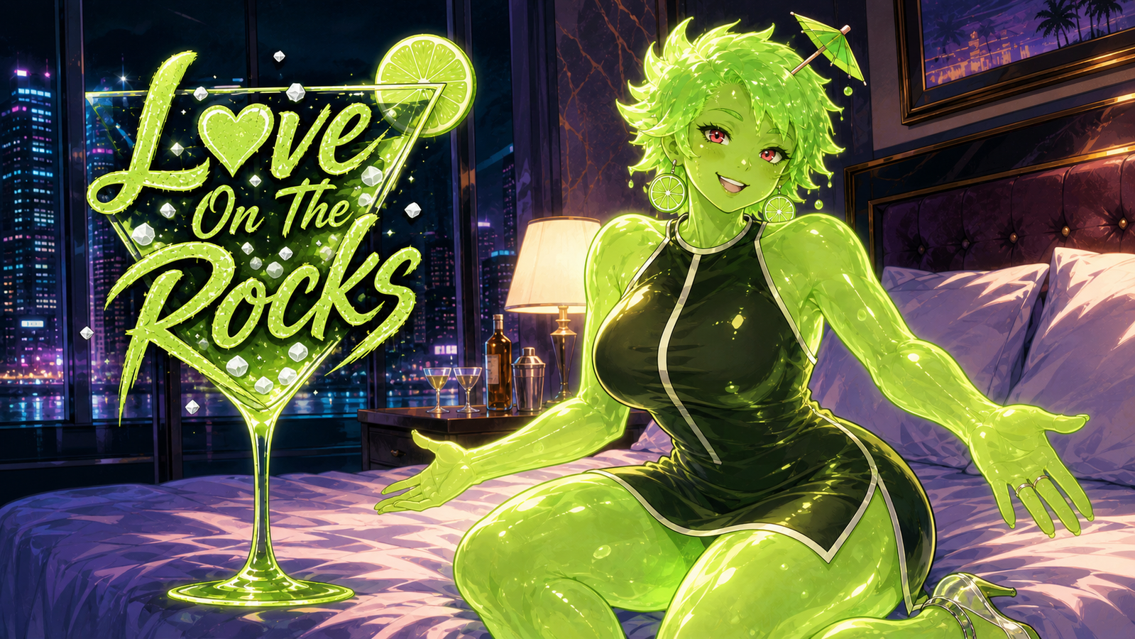 Cover art for Love On The Rocks, a romance scenario on AI Dungeon
