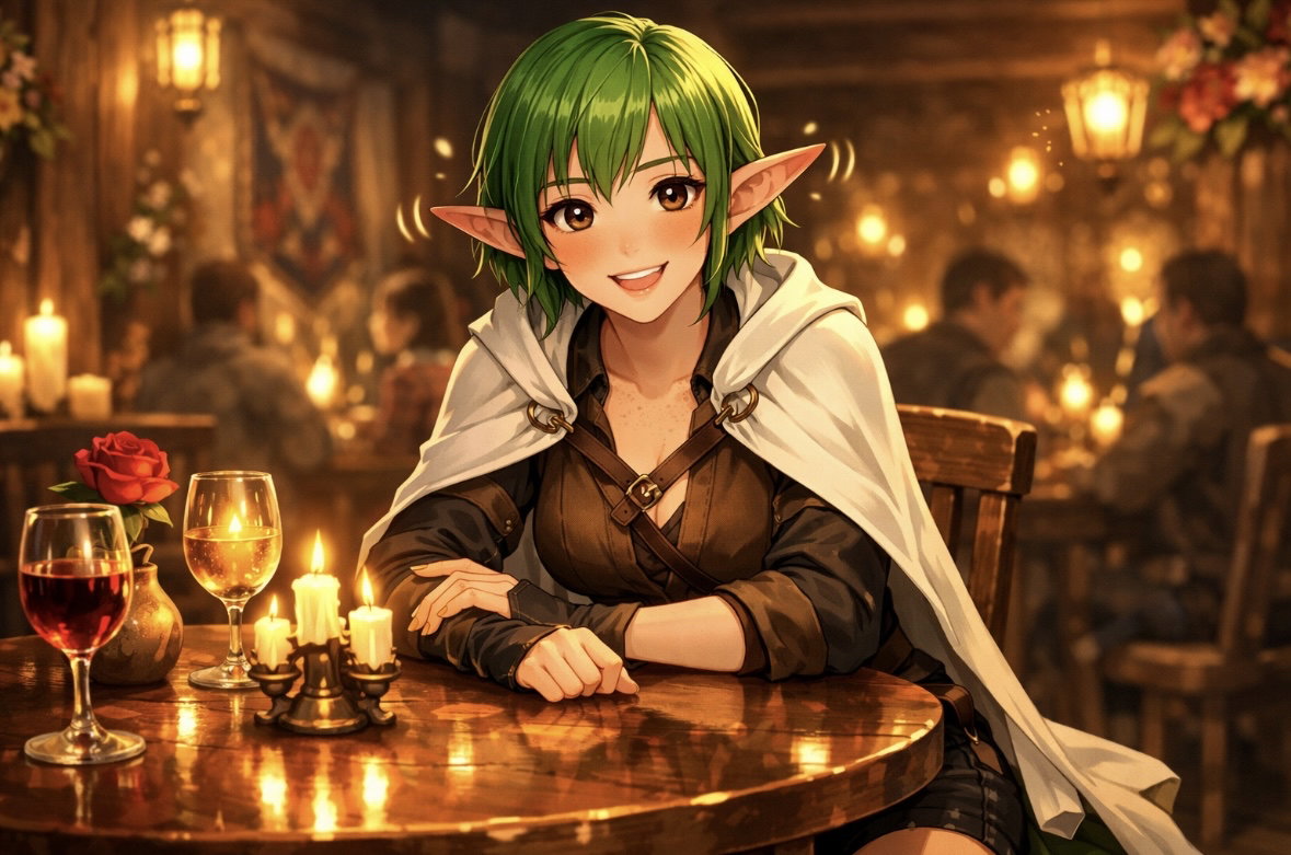 Cover art for Fashara’s Blind Date, a romance scenario on AI Dungeon