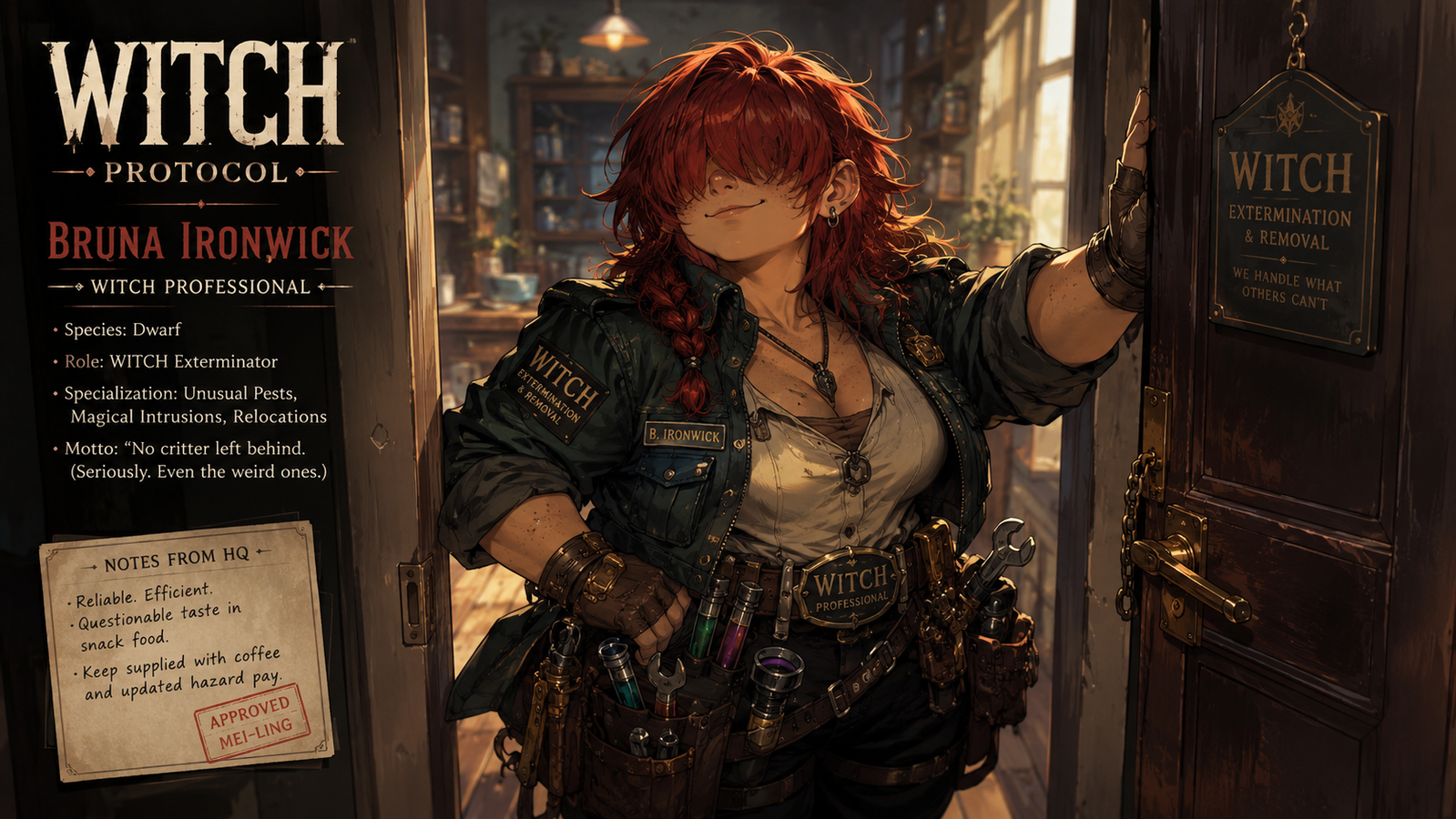 Cover art for Witch Protocol, a romance scenario on AI Dungeon