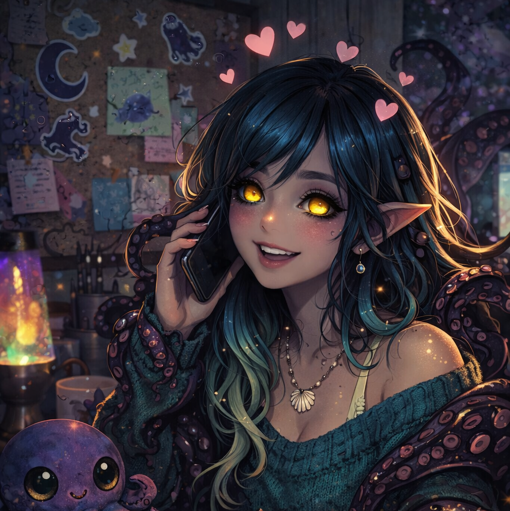 Cover art for Called by Cthulhu , a dating sim scenario on AI Dungeon