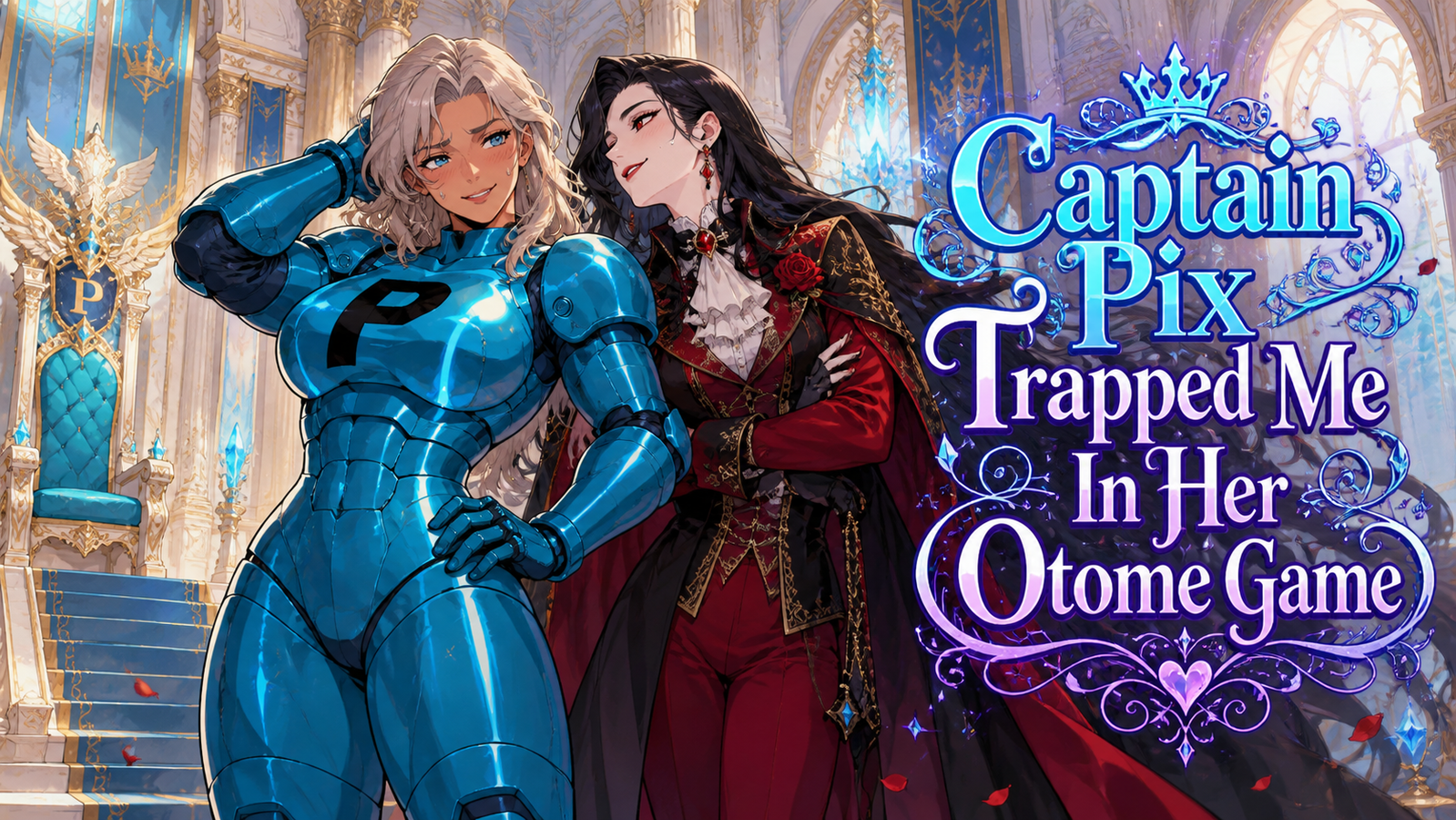 Cover art for Captain Pix Trapped Me In Her Otome Game, a romance scenario on AI Dungeon