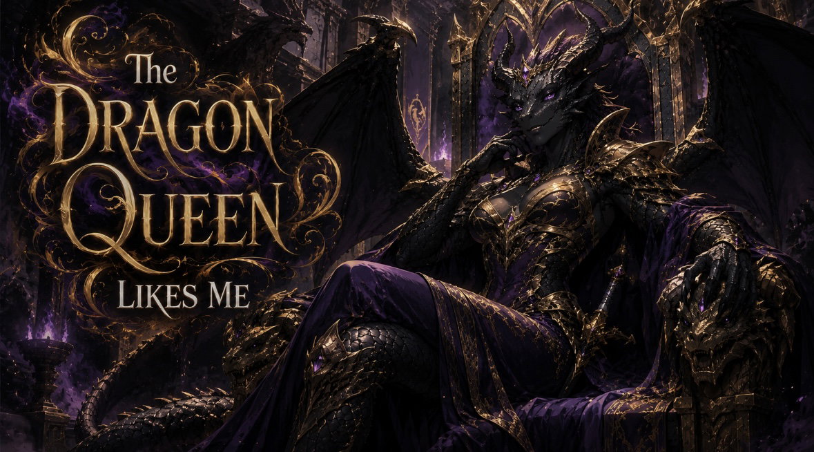 Cover art for Dragon Queen Likes Me, a romance scenario on AI Dungeon