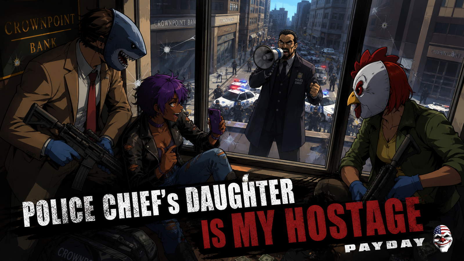 Cover art for Police Chief’s Daughter Is My Hostage, a romance scenario on AI Dungeon