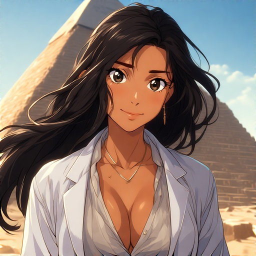 Cover art for Hearts and Mummies, a desert scenario on AI Dungeon