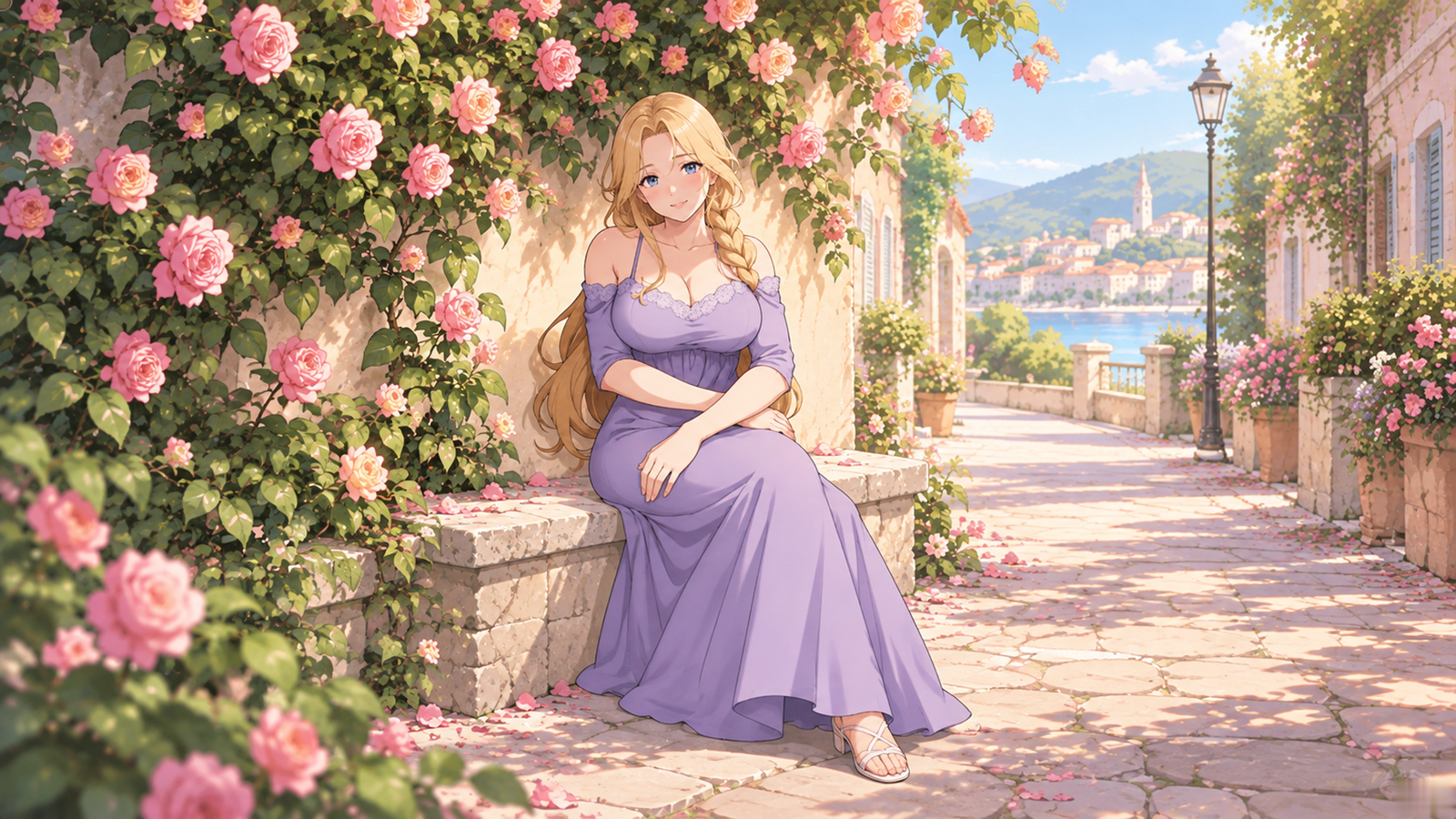 Cover art for A children's drawing, a romance scenario on AI Dungeon