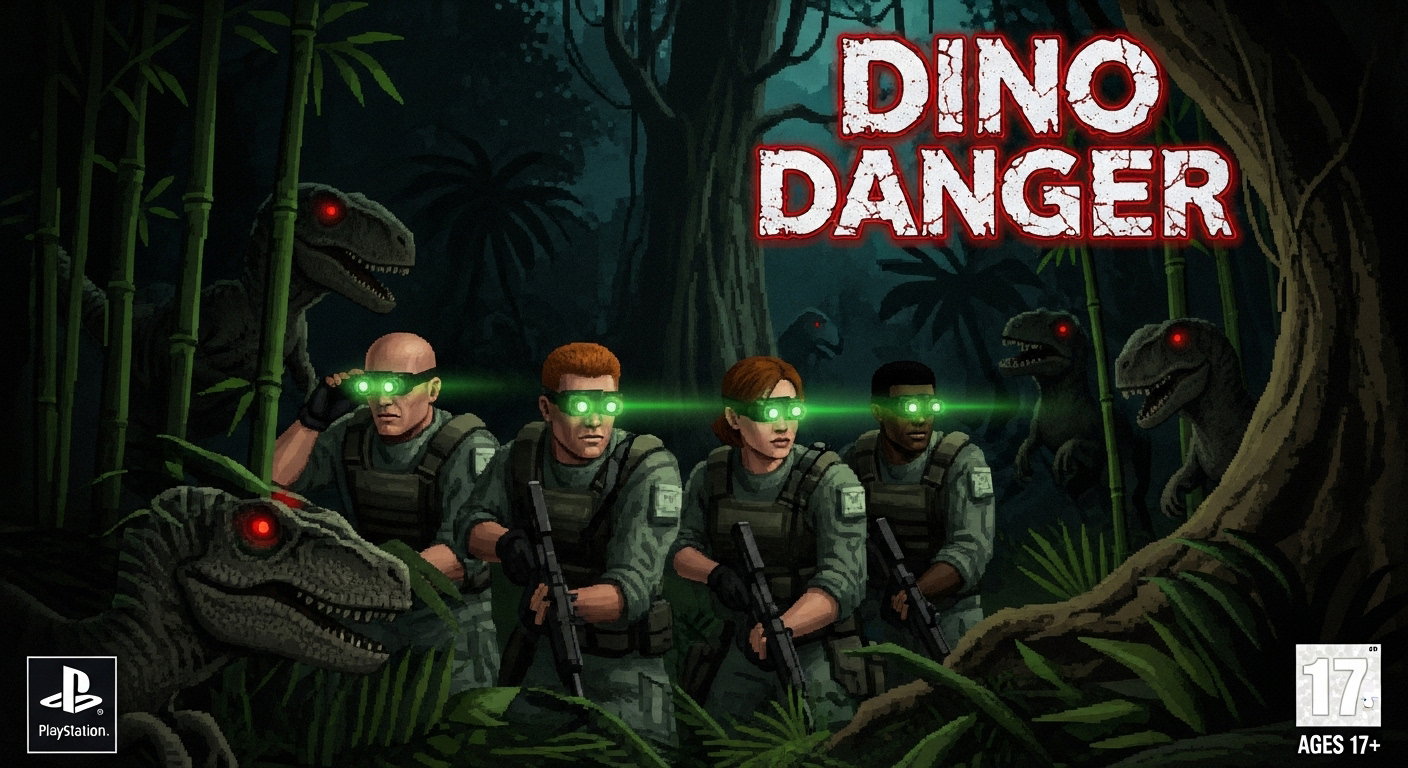 Cover art for Dino Danger, a dinosaur scenario on AI Dungeon