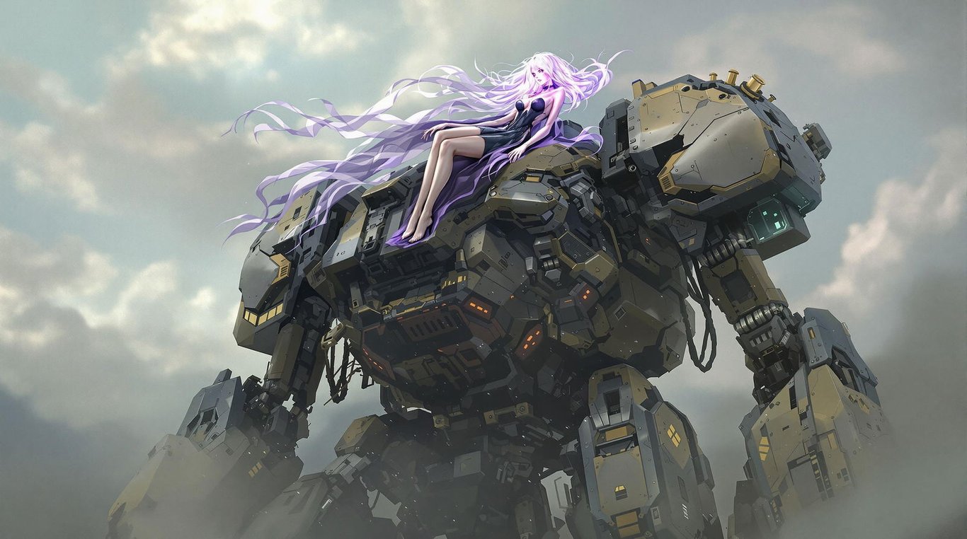 Cover art for Pyscho Mech Merc, a mech scenario on AI Dungeon