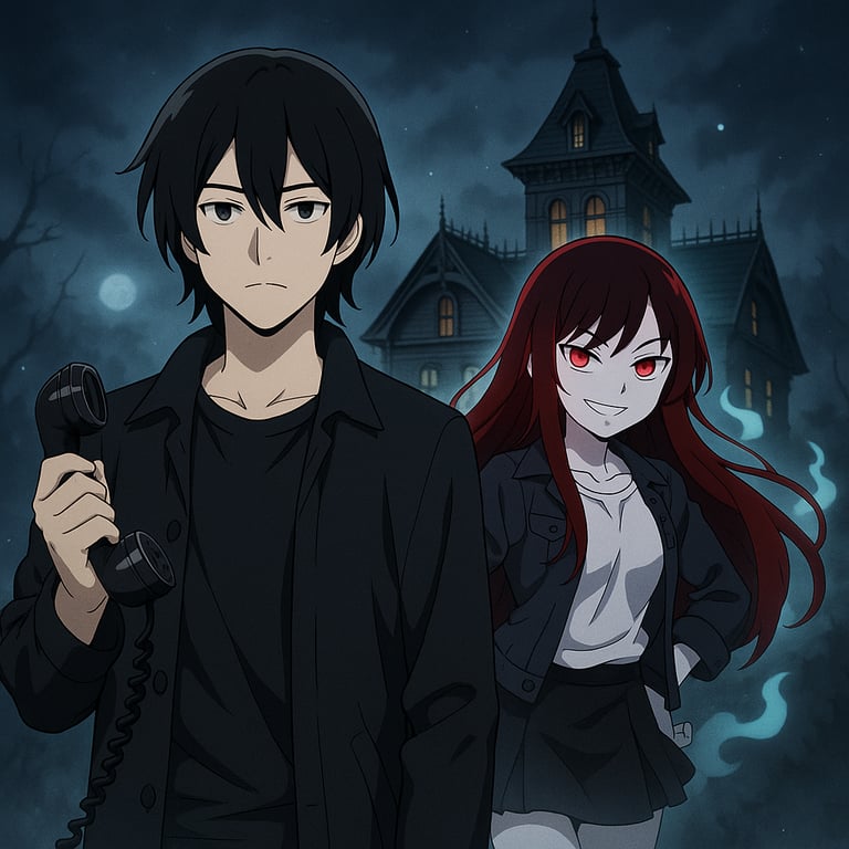 Cover art for Ghost Story #1 (Black Phone), an alternative reality scenario on AI Dungeon