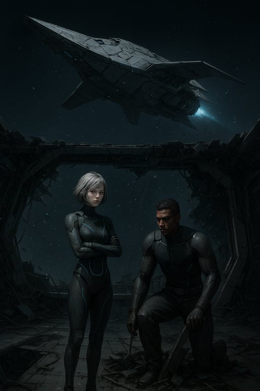 Cover art for Android World: Beyond Signal, a machine world scenario on AI Dungeon