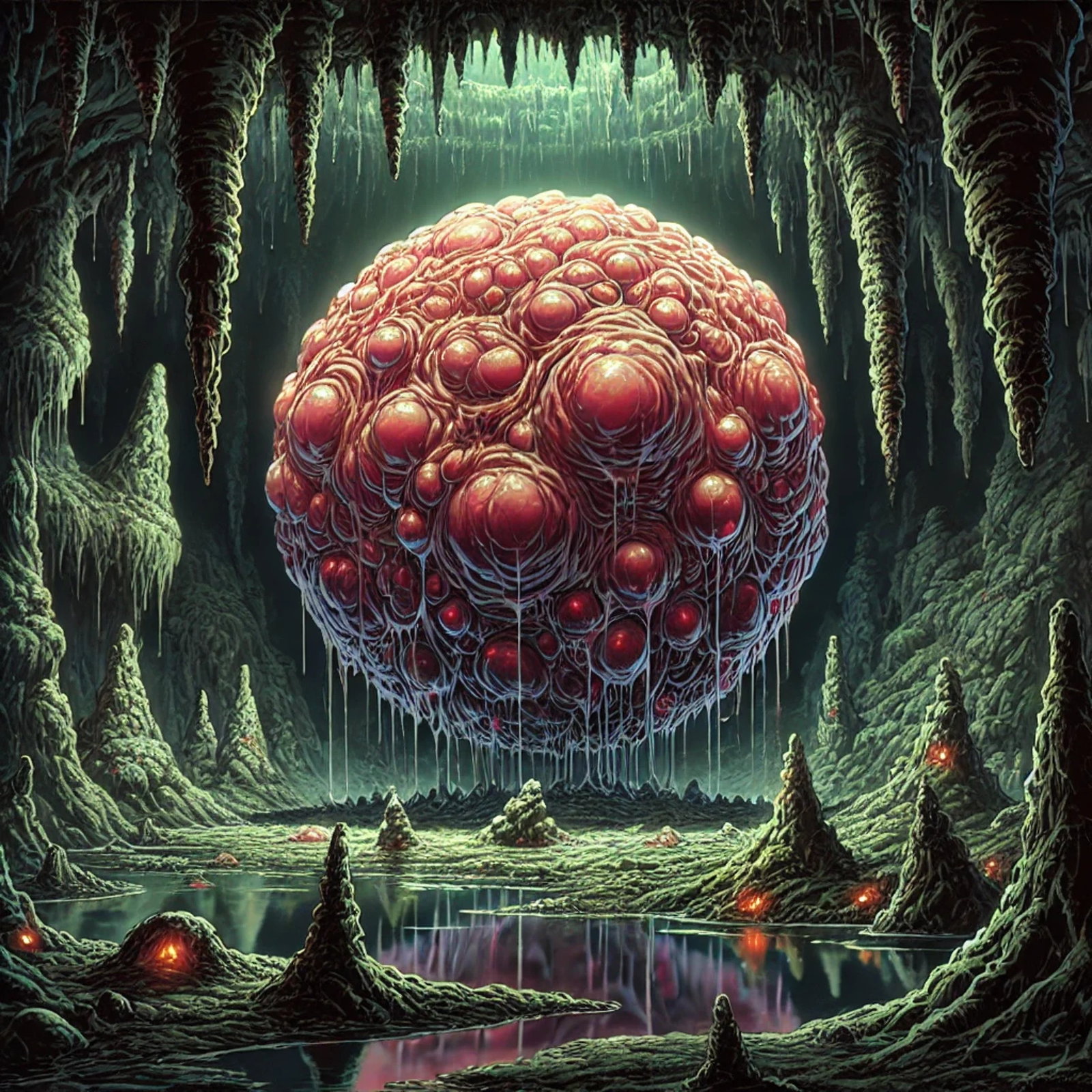 Cover art for I was reborn as an Overmind..., a dark fantasy scenario on AI Dungeon