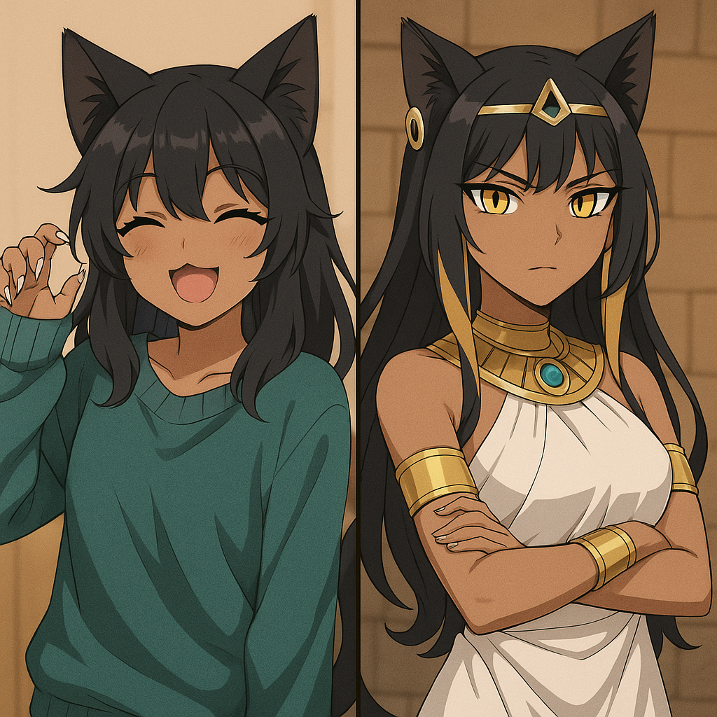 Cover art for Bastet and Nala in one body!, a goddess bastet scenario on AI Dungeon