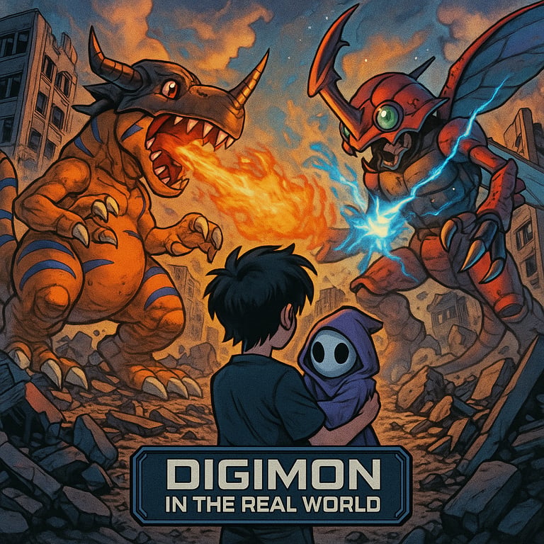 Cover art for Digimon in the Real World, a parody scenario on AI Dungeon
