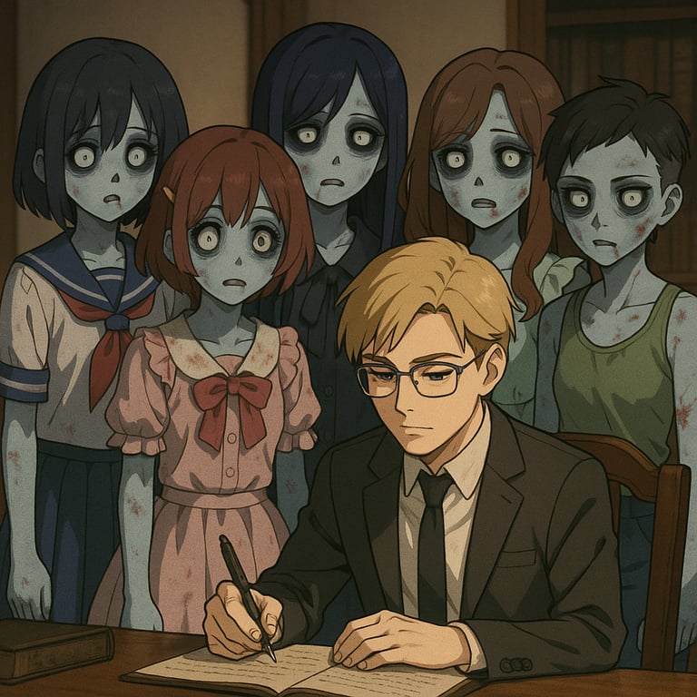 Cover art for Zombie Idol Group, a zombie scenario on AI Dungeon