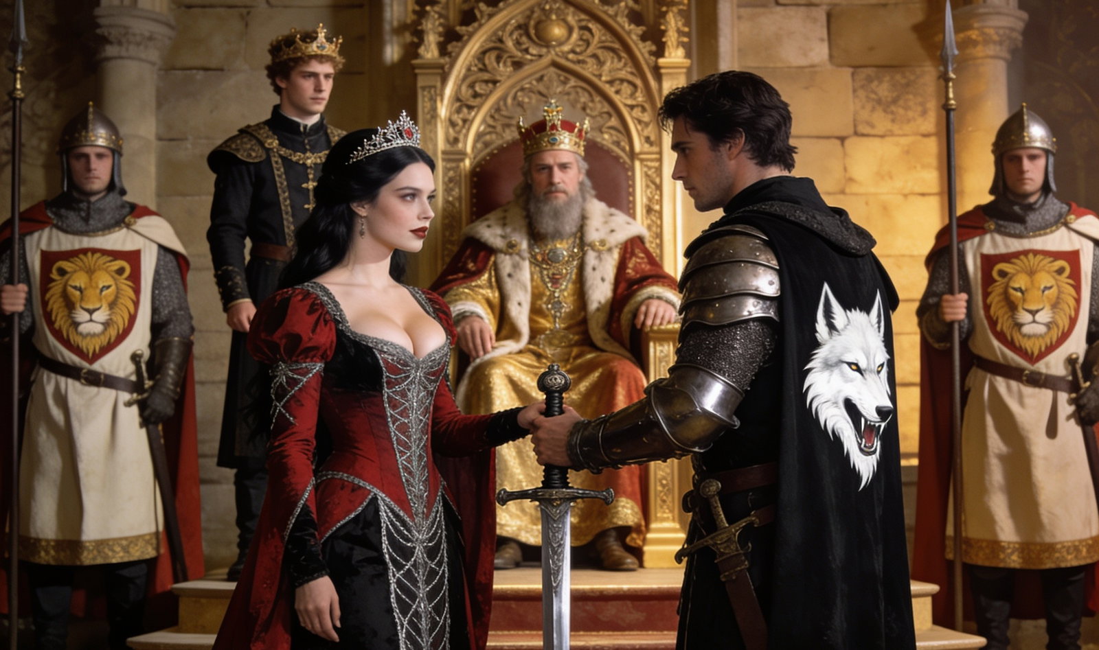 Cover art for The Lady’s Wolf, a mature scenario on AI Dungeon