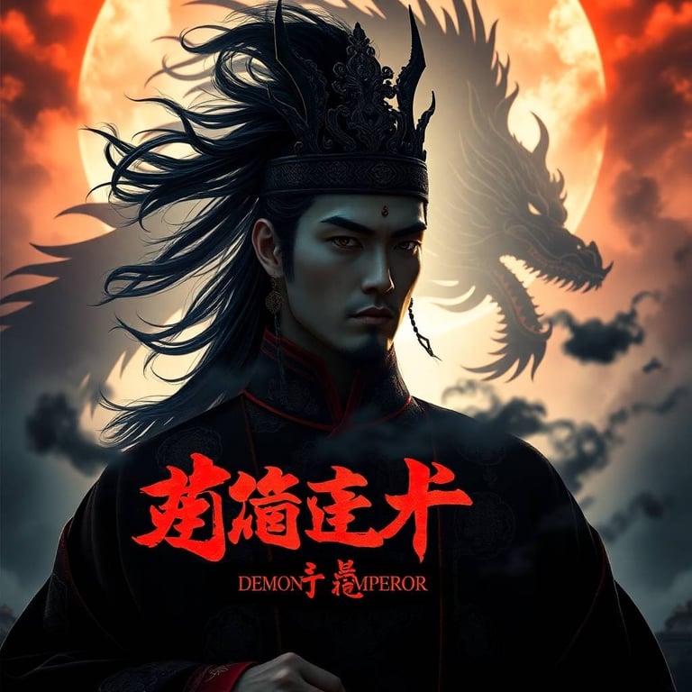 Cover art for Demon Emperor Hei, a dao scenario on AI Dungeon