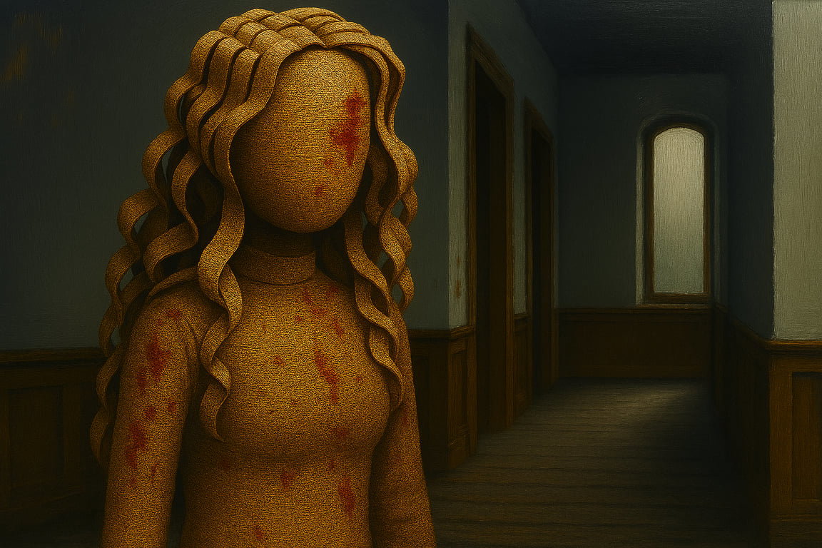 Cover art for Burlap Dreams, a horror scenario on AI Dungeon