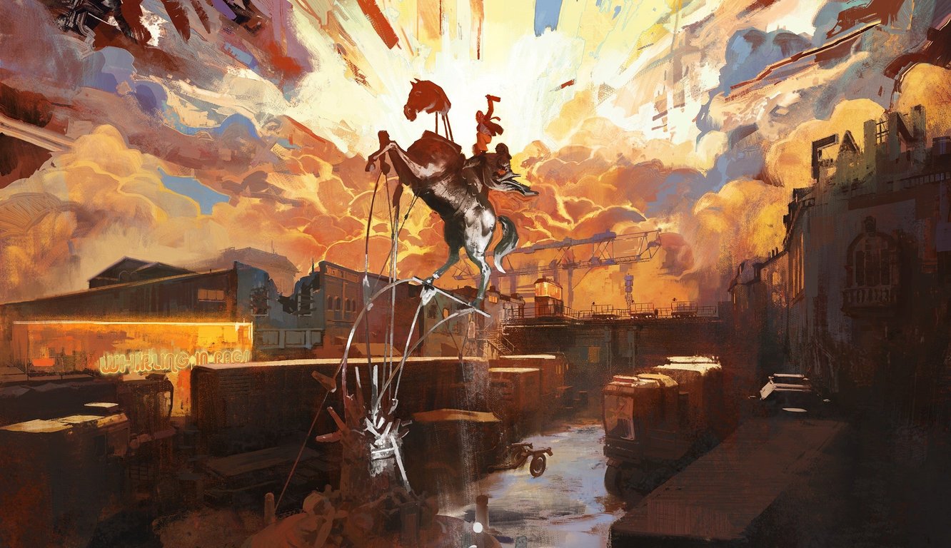 Cover art for Disco Elysium, a detective scenario on AI Dungeon