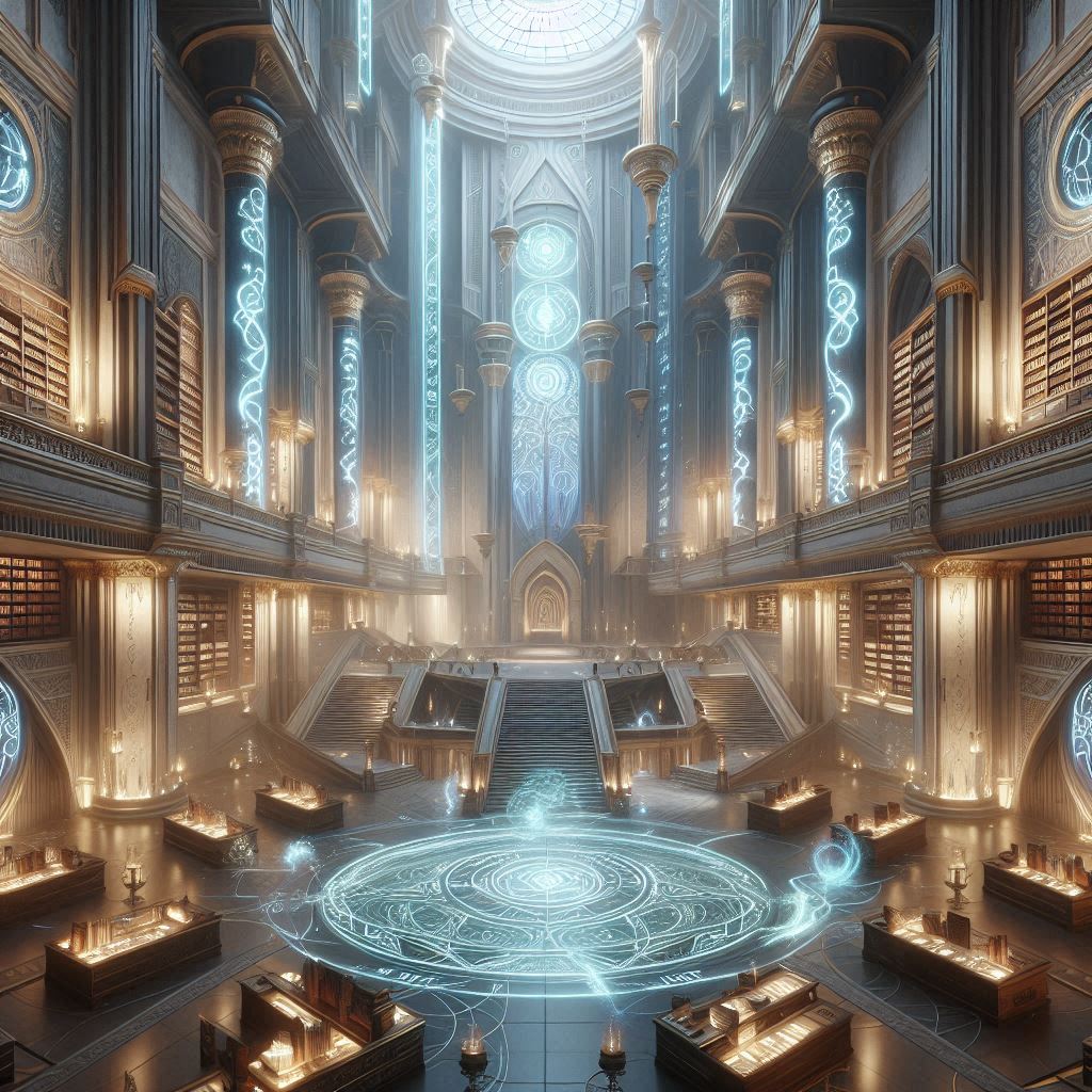 Cover art for The Eloxuria Academy, an academy scenario on AI Dungeon