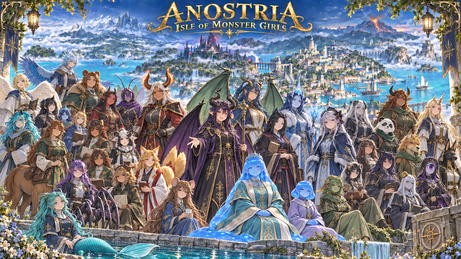 Cover art for Anostria, Isle of Monster Girls, an anostria world on Voyage