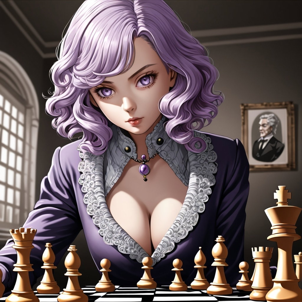 Cover art for Castling Caroline, a romance scenario on AI Dungeon