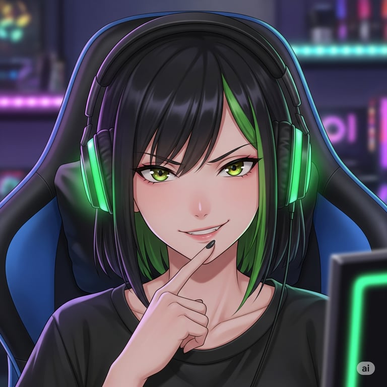 Cover art for 🎮PixelViper - Your Streaming Rival.🎮, a romance scenario on AI Dungeon