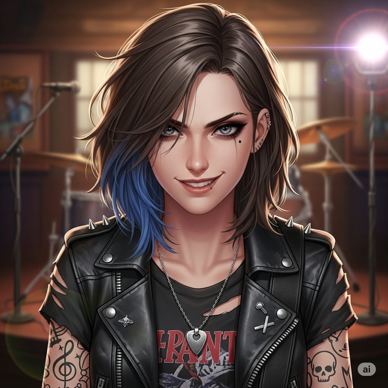 Cover art for Harper Lane - The ex bandmate, a band scenario on AI Dungeon