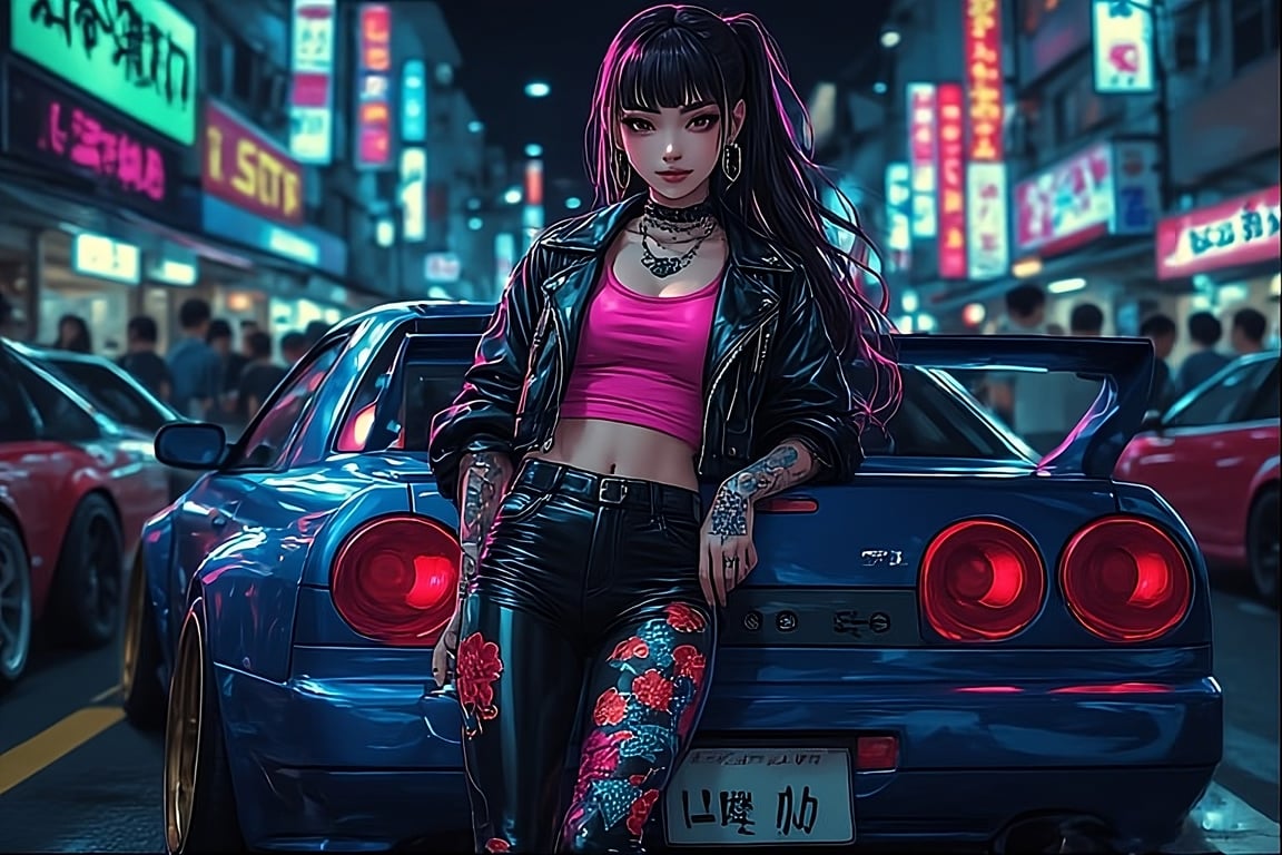 Cover art for Neon Velocity, a romance scenario on AI Dungeon