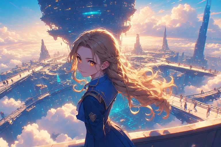 Cover art for Halcyon Academy, a super hero scenario on AI Dungeon
