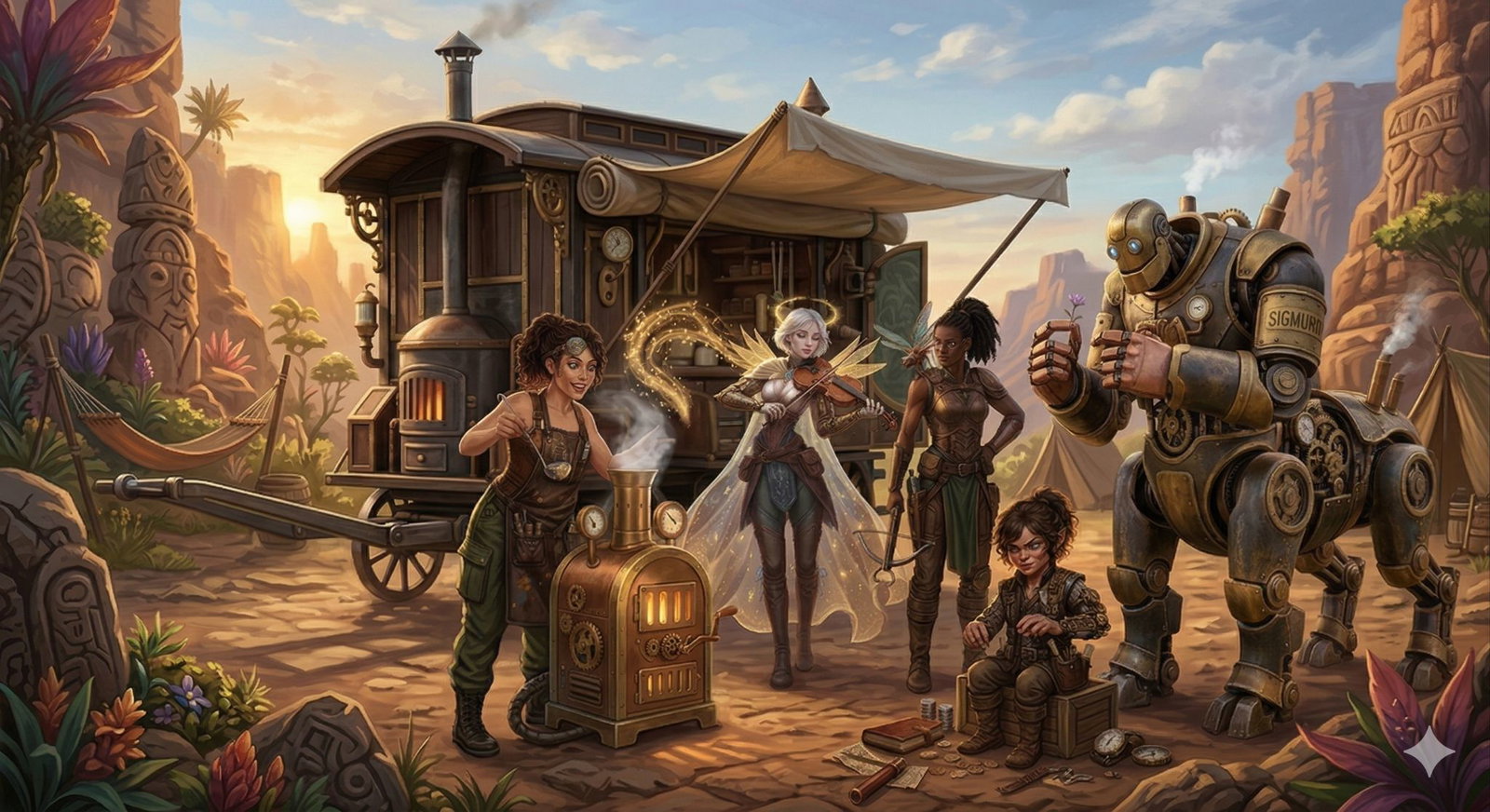 Cover art for The Wandering Gourmet, a journey scenario on AI Dungeon