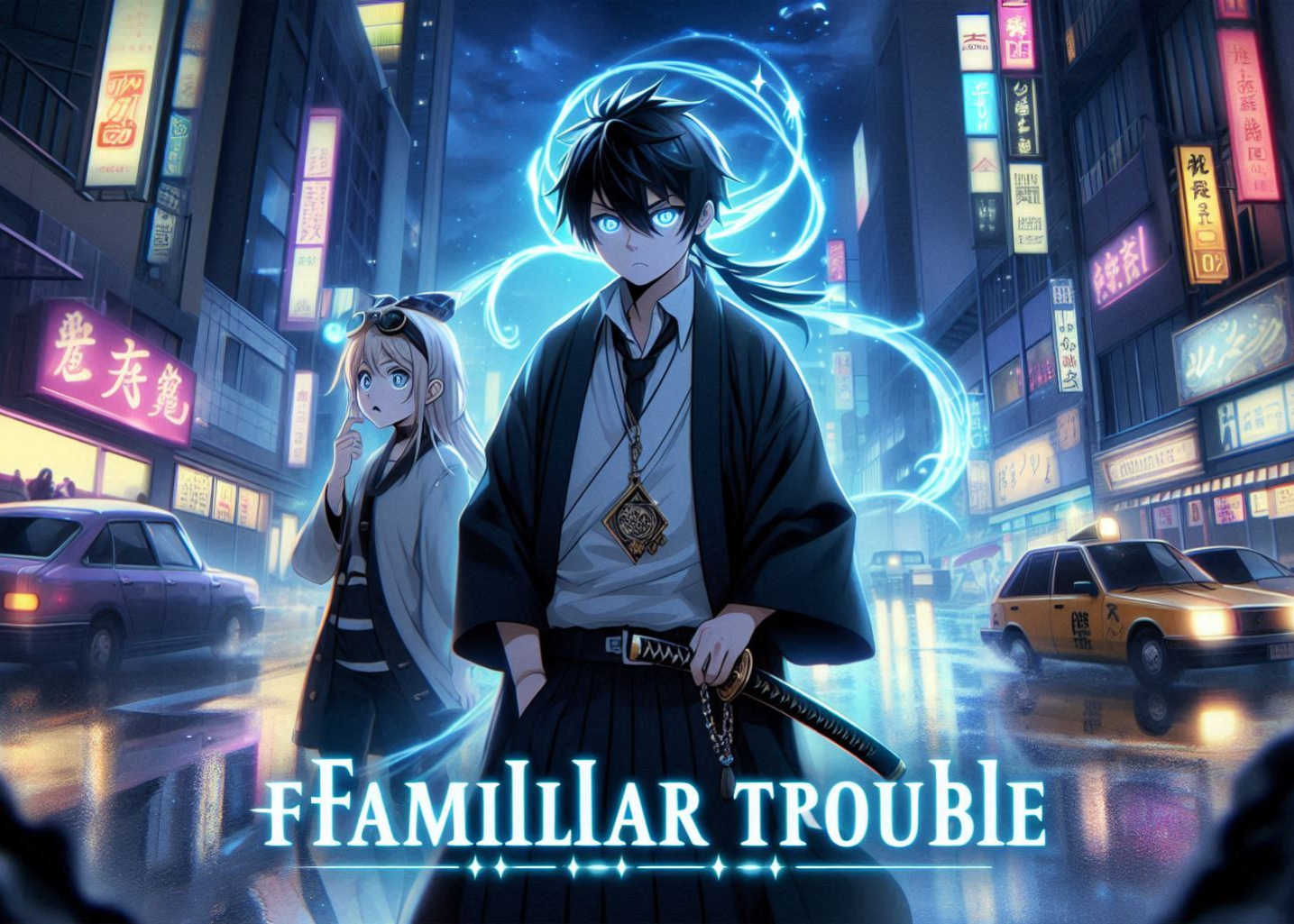 Cover art for Familiar Trouble, a demons scenario on AI Dungeon