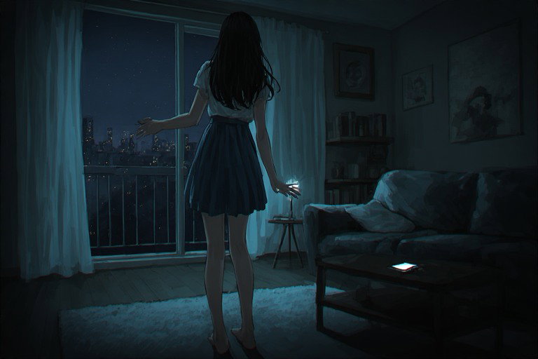 Cover art for Where were you during the blackout (AC), a relationship scenario on AI Dungeon