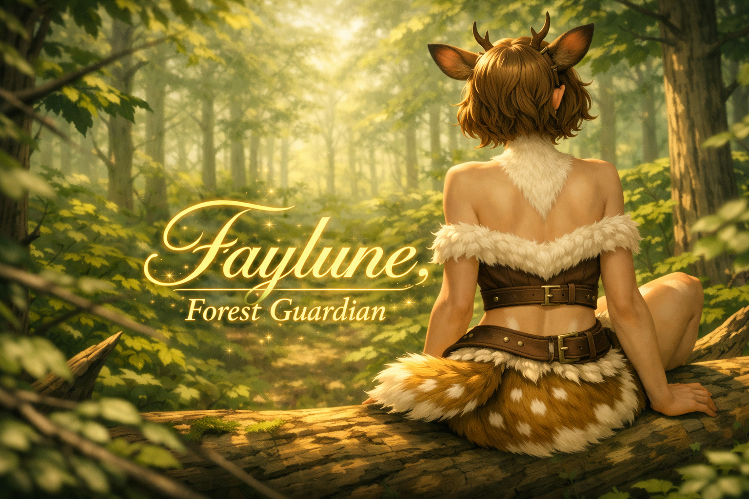 Cover art for Faylune, forest guardian, a relationship scenario on AI Dungeon