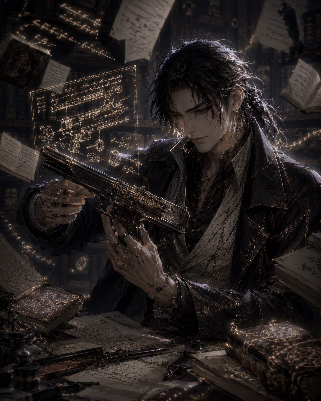 Cover art for Caelum Veyr, a romance scenario on AI Dungeon