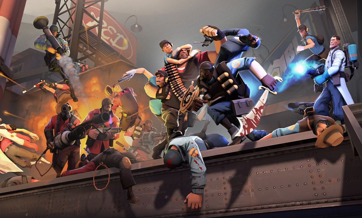 Cover art for Team Fortress 2 (Open Ended), a team fortress 2 scenario on AI Dungeon