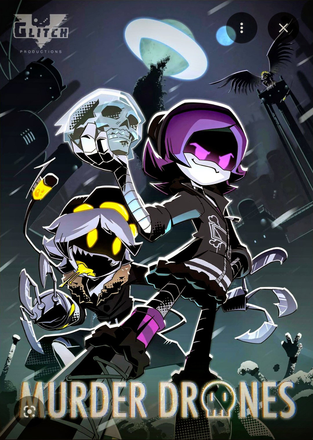 Cover art for Murder drones universe, a murder drones scenario on AI Dungeon
