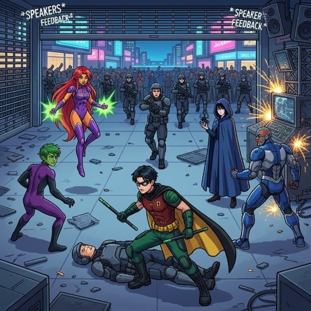 Cover art for Teen Titans: Normalcy, a superhero adventure on AI Dungeon