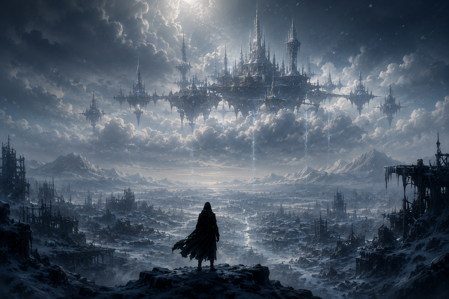 Cover art for Frost & Sky, a dystopian scenario on AI Dungeon