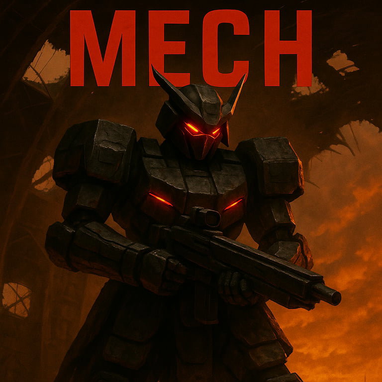 Cover art for Mech RPG: Ironhearts (Auto-cards enabled), an action scenario on AI Dungeon